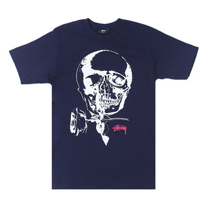 SKULL ROSES T-SHIRT NAVY