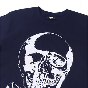 SKULL ROSES T-SHIRT NAVY