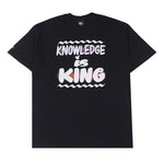 KNOWLEDGE IS KING T-SHIRT BLACK