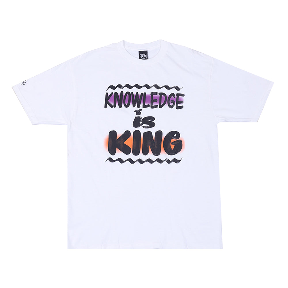 KNOWLEDGE IS KING T-SHIRT WHITE