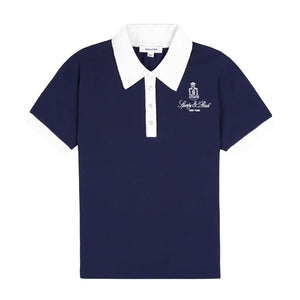 Vendome Script 70s Polo Navy