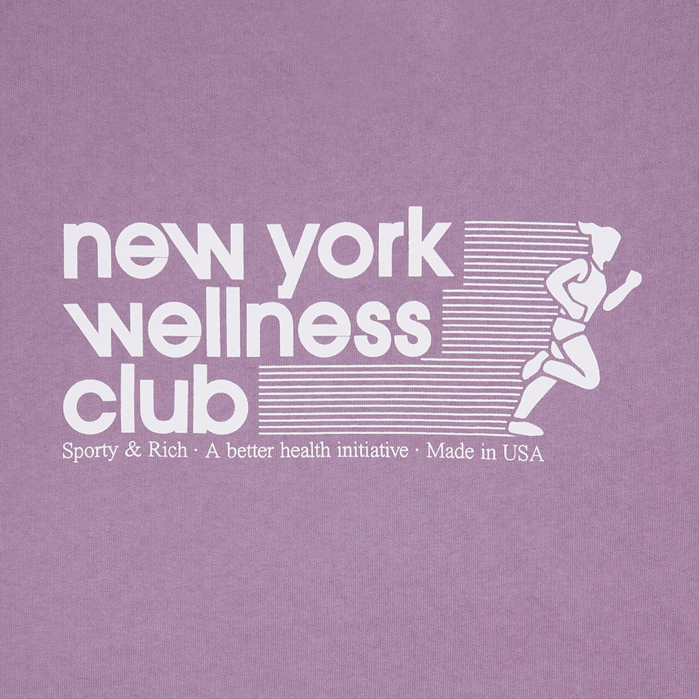 USA Wellness Club Crewneck Soft Lavender/White