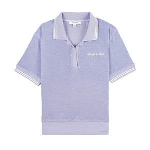 Syracuse Terry Polo Washed Periwinkle