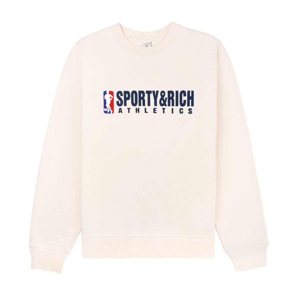 Team Logo Crewneck Cream/Navy/Team Red