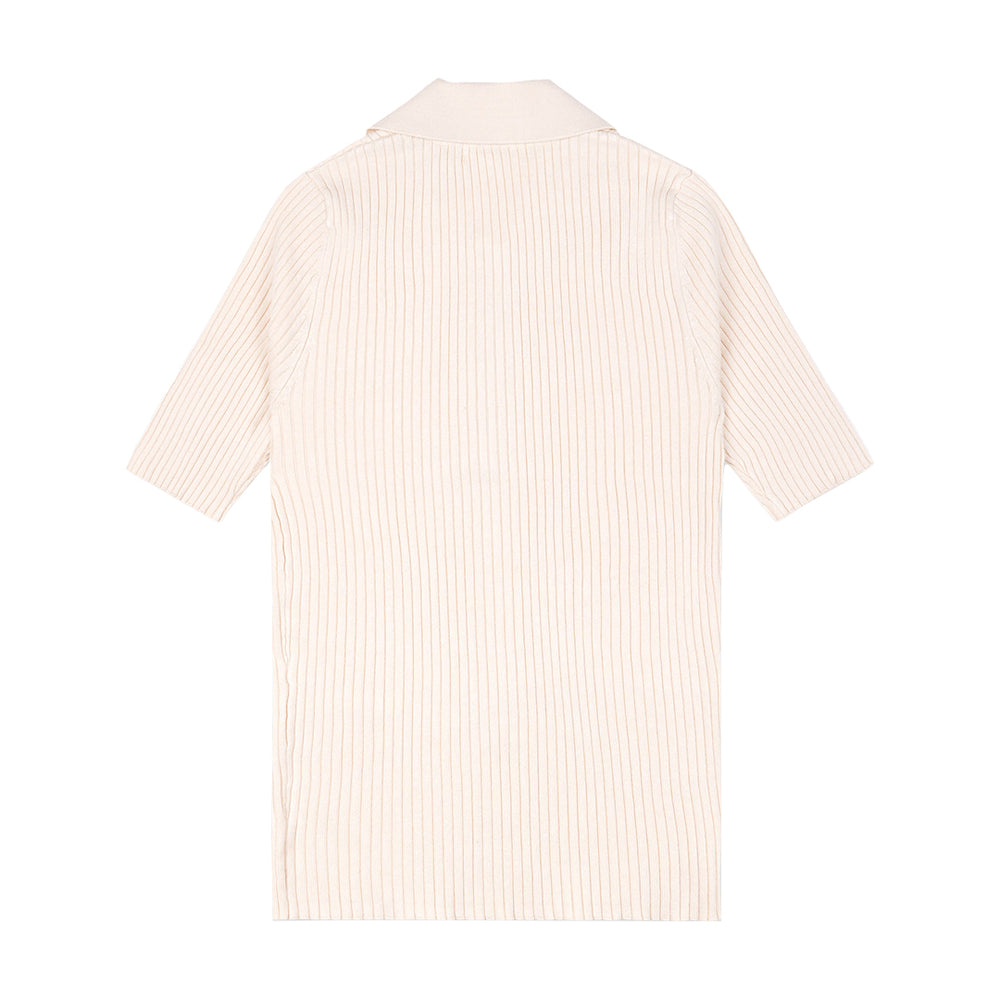 SRHWC Ribbed Polo Cream