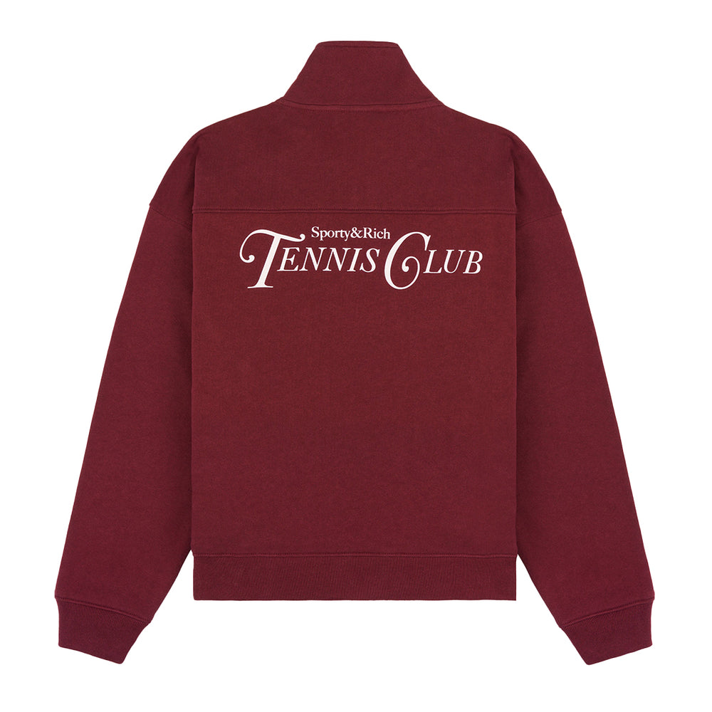 Rizzoli Tennis Quarter Zip Merlot