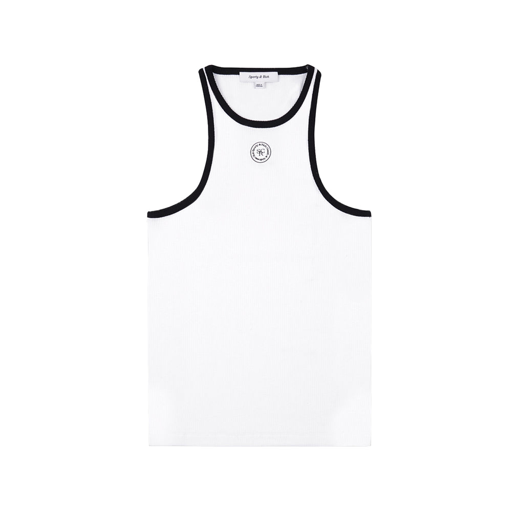 SRHWC Ribbed Tank White/Black