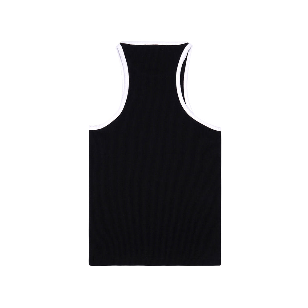 SRHWC Ribbed Tank Black/White