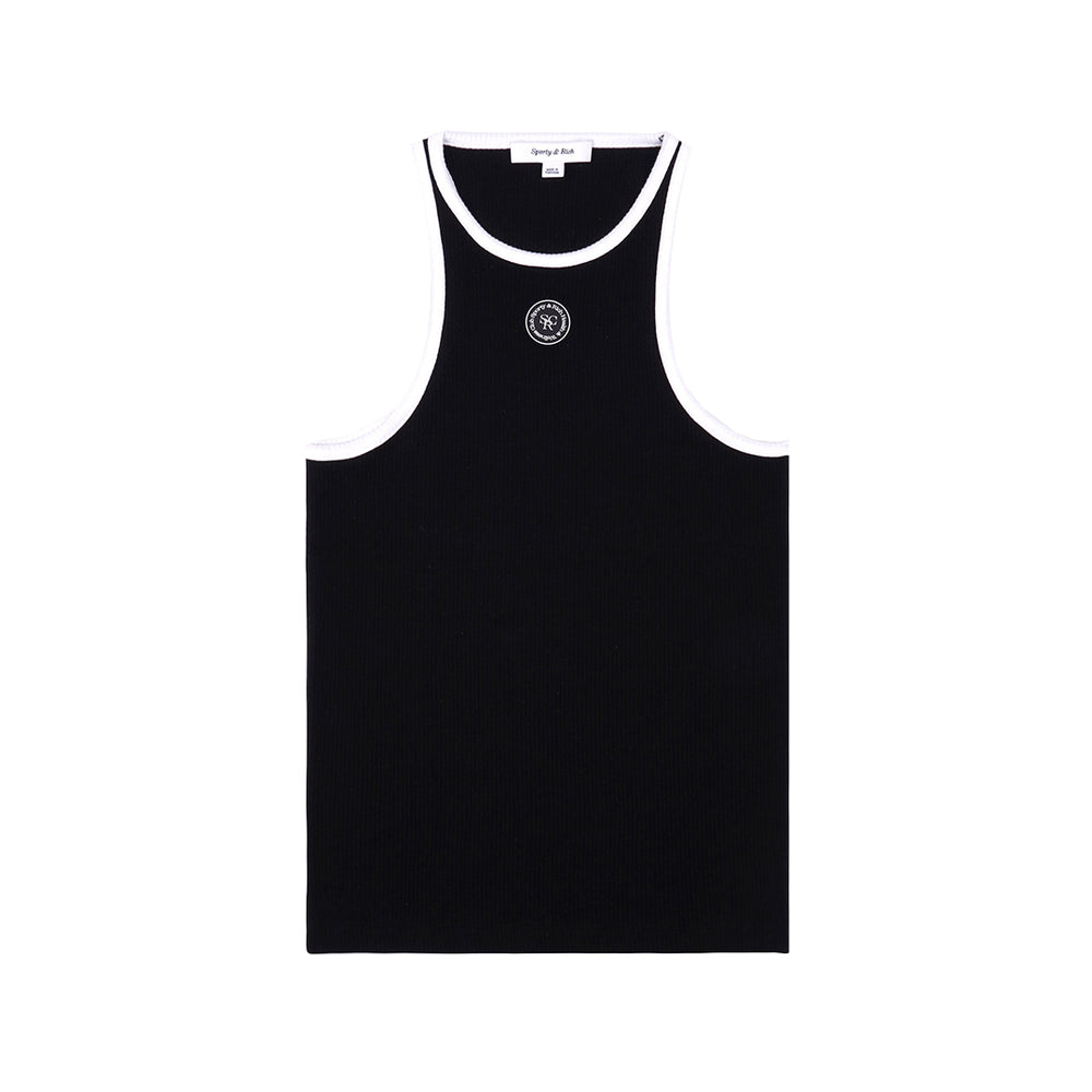 SRHWC Ribbed Tank Black/White