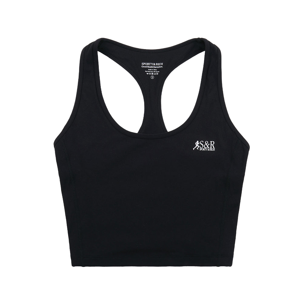 SR Runner Sports Tank Black/White