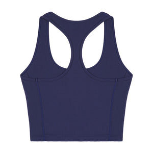 Classic Logo Sports Cropped Tank Navy