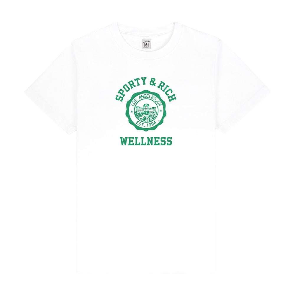 Emblem T-Shirt White/Verde