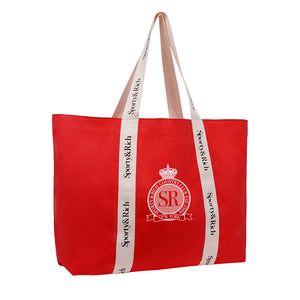 Royal Club Tote Bag Bright Red/White