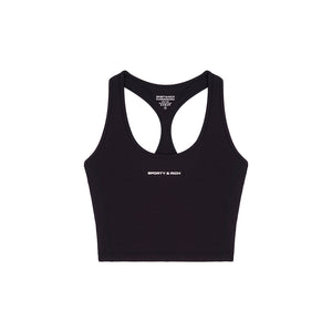 SR BOLD SPORTS CROPPED TANK BLACK