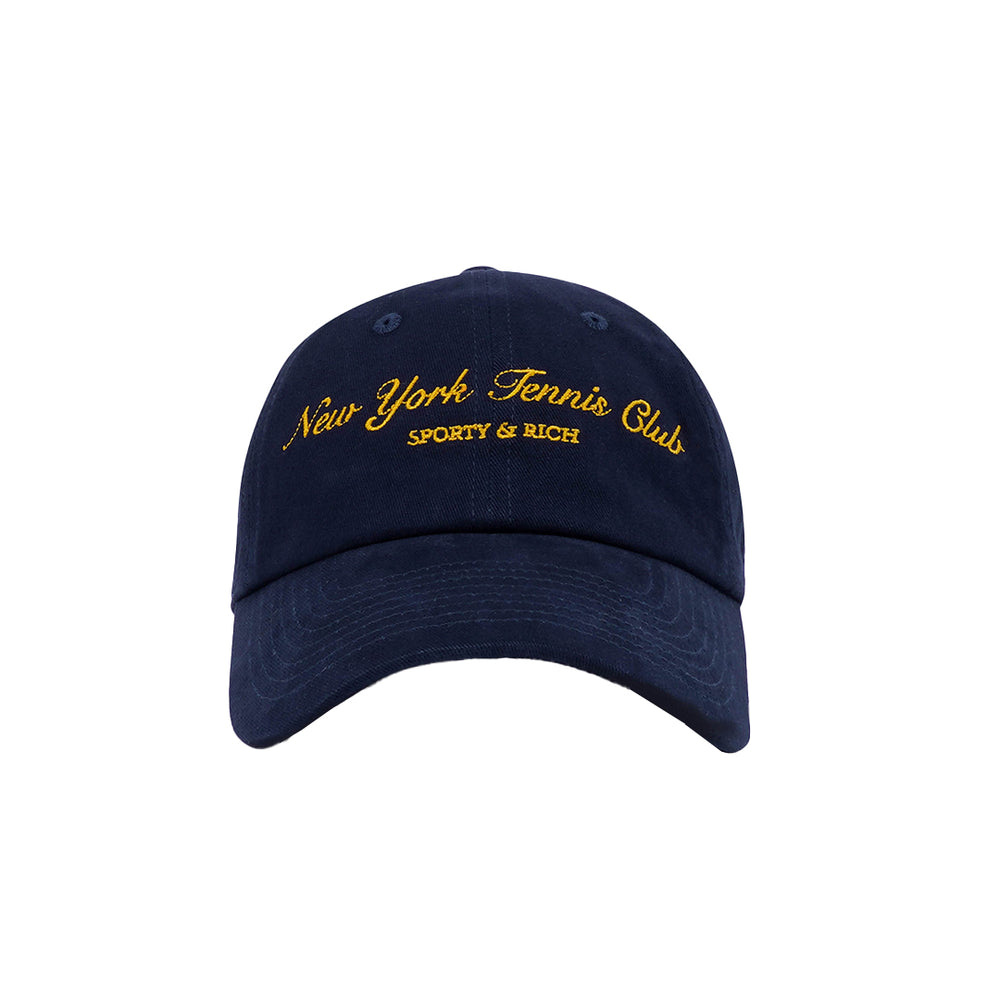 NY Tennis Club Embroidered Hat Navy/Gold