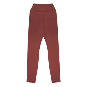 RUNNER SCRIPT HIGH WAISTED LEGGING MAROON