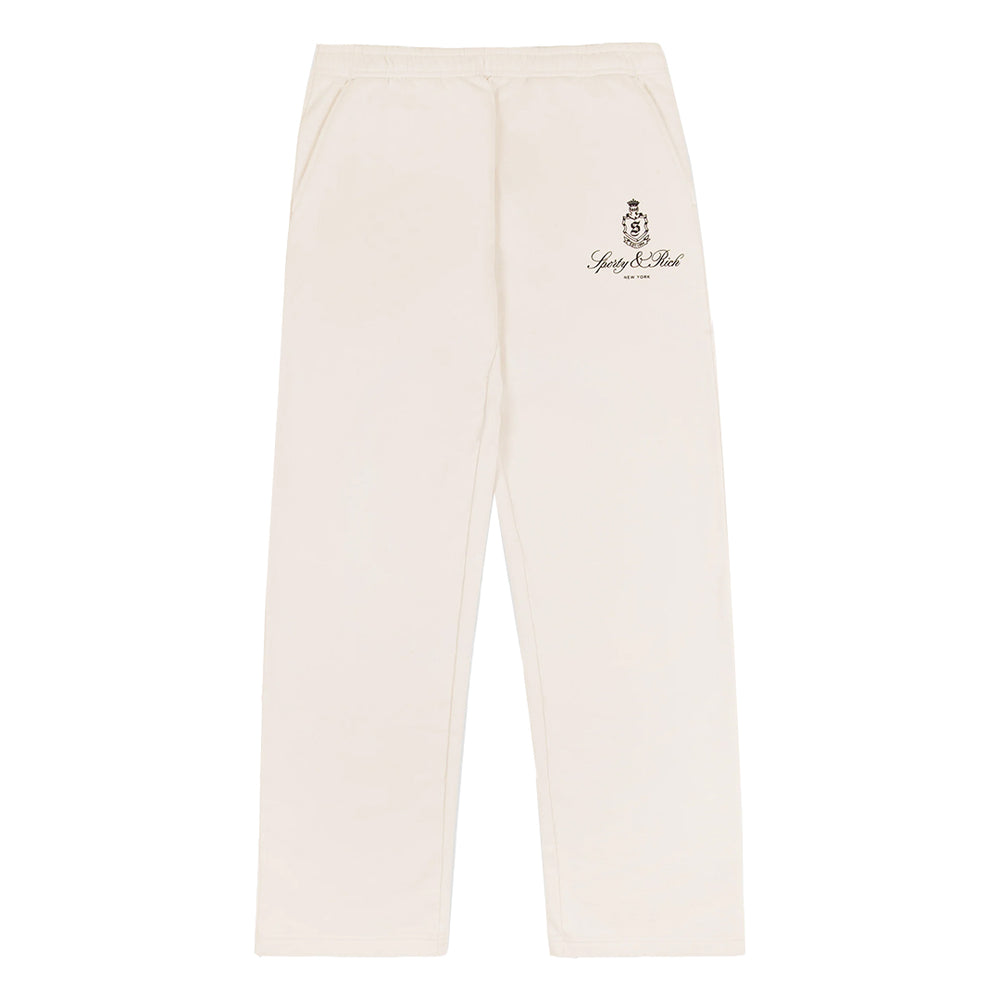 Vendome Straight Leg Sweatpant Cream