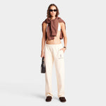 Vendome Straight Leg Sweatpant Cream