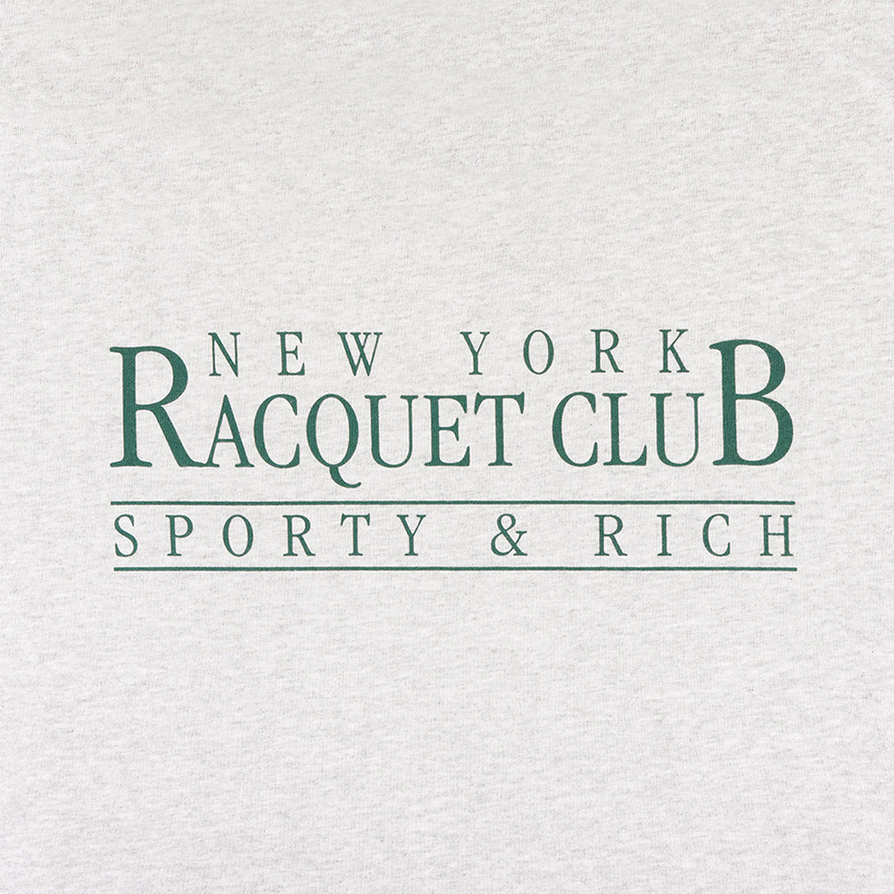 NY RAQUET CLUB CREWNECK HEATHER GREY