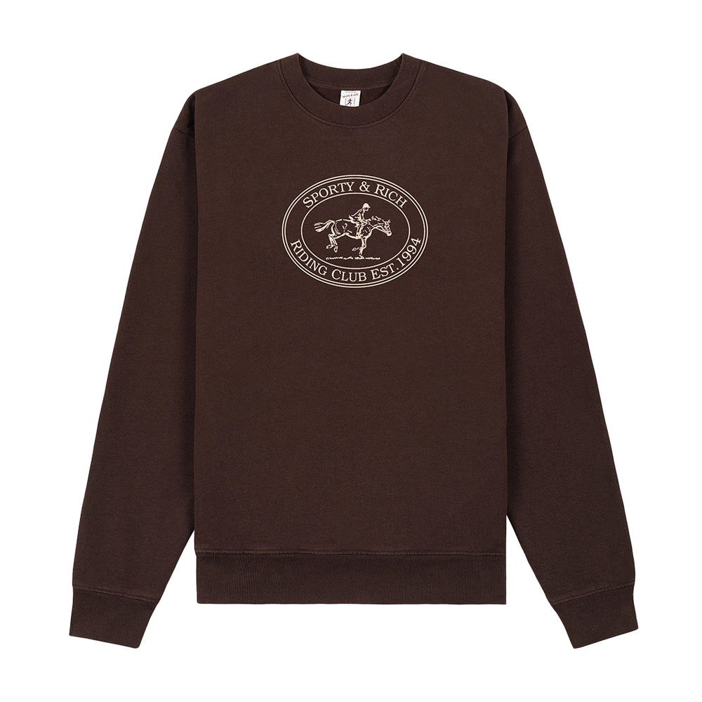 Riding Club Crewneck Chocolate