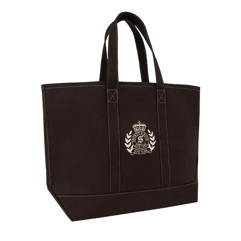 NY Crest Tote Bag Chocolate