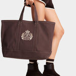 NY Crest Tote Bag Chocolate