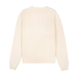 Horse Knitted Sweater Cream