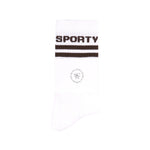 Bold Logo Socks White