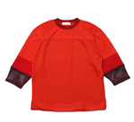 MESH JERSEY PULLOVER RED