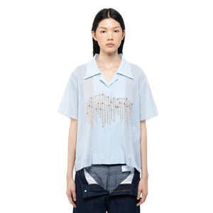 WHIM EMBROIDERY SHIRT BABY BLUE