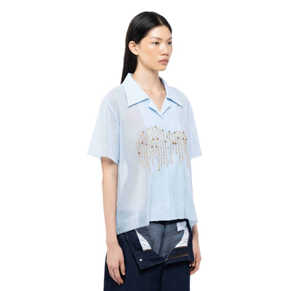 WHIM EMBROIDERY SHIRT BABY BLUE