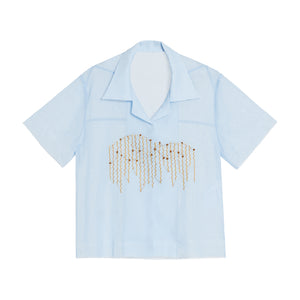 WHIM EMBROIDERY SHIRT BABY BLUE