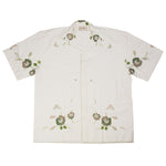 Cotton Flower Embroidery and Applique White