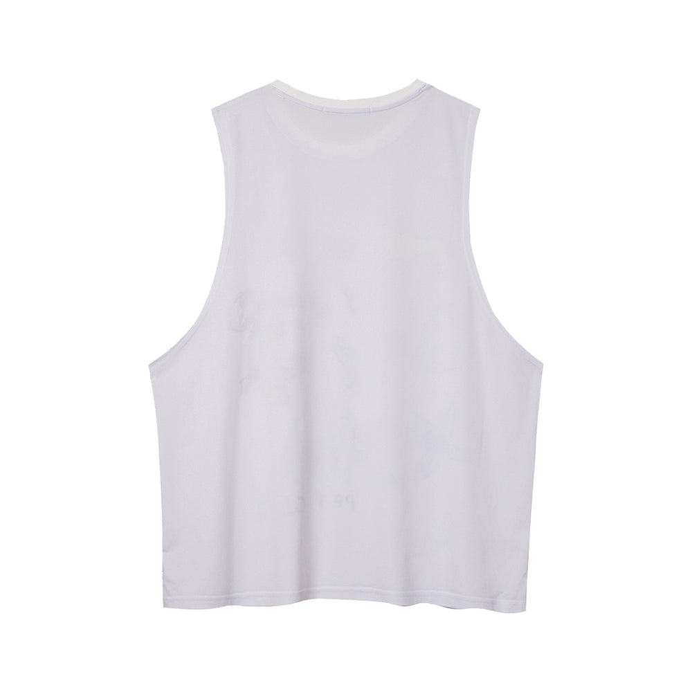 PET DRAWING SLEEVELESS WHITE