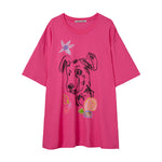 PET DRAWING TEE PINK