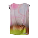 ABSTRACT TWISTED SLEEVELESS MULTI