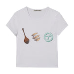 COLLECTOR BABY TEE WHITE