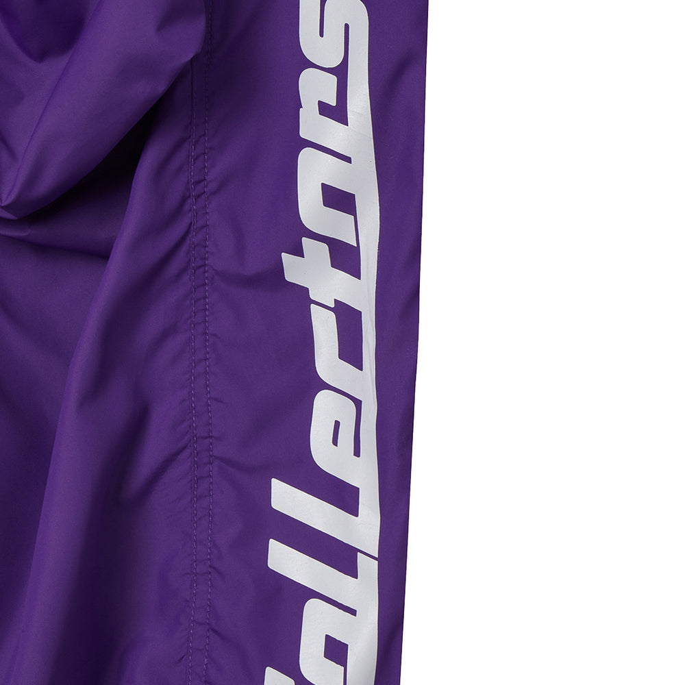 LETTERING PARACHUTE PANTS PURPLE