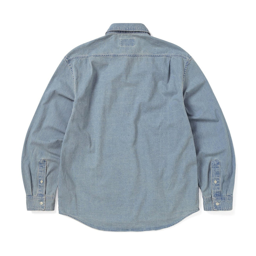 WASHED DENIM SHIRT WASHED BLUE