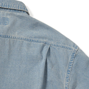 WASHED DENIM SHIRT WASHED BLUE