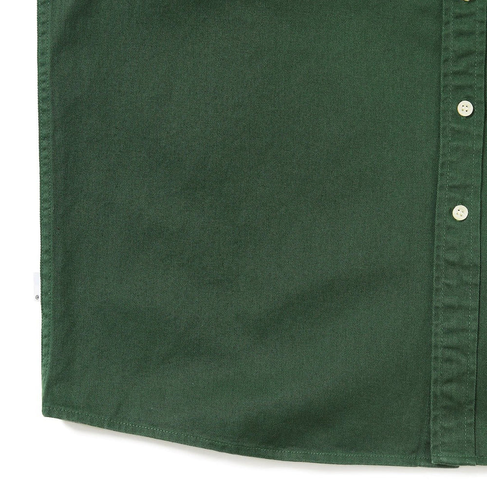 WASHED DENIM SHIRT GREEN