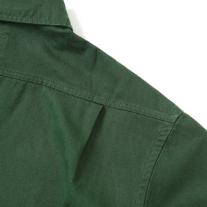 WASHED DENIM SHIRT GREEN