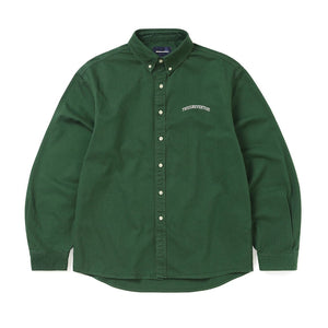 WASHED DENIM SHIRT GREEN