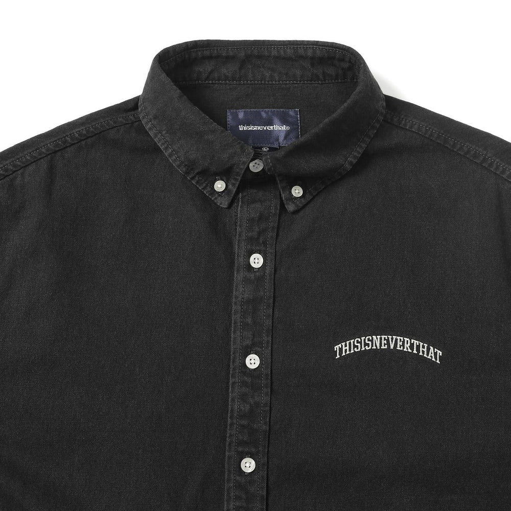 WASHED DENIM SHIRT BLACK