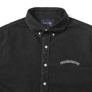 WASHED DENIM SHIRT BLACK