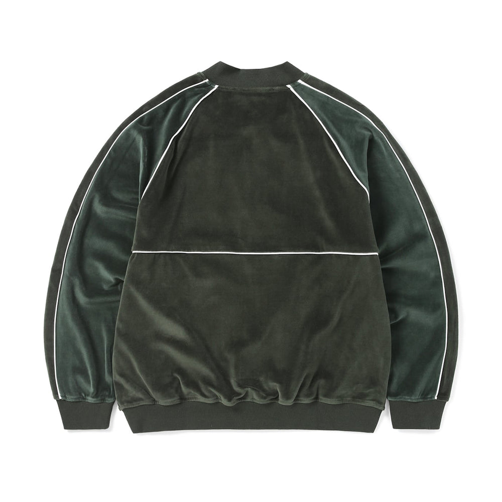 VELOUR TRACK JACKET GREEN