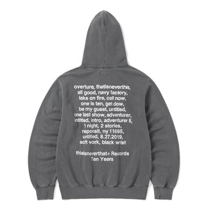 TEN YEARS RECORDS HOODIE