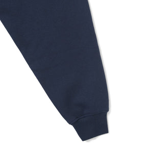 OPEN COLLAR SWEATSHIRT NAVY