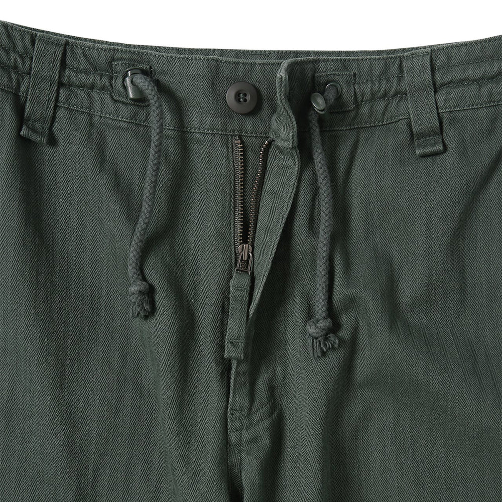 HERRINGBONE UTILITY PANT GREEN