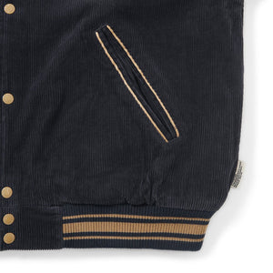 FORTUNA CORDUROY VARSITY JACKET NAVY